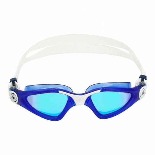 Aqua Sphere KAYENNE titanium swimming goggles. Mirrored lenses, dark blue/white - Swimming Goggles - Main image