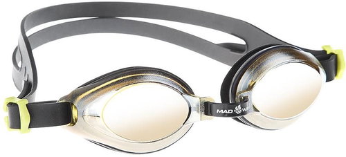 MAD WAVE AQUA MIRROR Black - Swimming Goggles - Main image