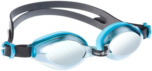 MAD WAVE AQUA MIRROR Azure - Swimming Goggles - Main image