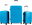Travel case set MR4651 Light blue