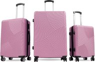Aga Travel Sada cestovních kufrů MR4654 Růžová - Case Set