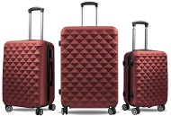 Aga Travel Sada cestovních kufrů MR4655 Tmavě červená - Case Set