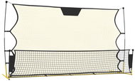 Shumee Fotbalový rebounder černý a žlutý, 183 × 85 × 120 cm, polyester - Fotbalový trenažér