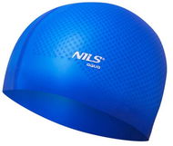 NILS Aqua Silikonová čepice NQC Dots modrá - Koupací čepice