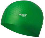 NILS Aqua Silikonová čepice NQC Dots zelená - Koupací čepice