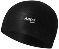 NILS Aqua Silicone Cap NQC Dots black - Bathing Cap