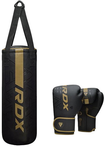 RDX Kids boxing bag and gloves F6 2FT Kara, gold - Boxing Set - Main image