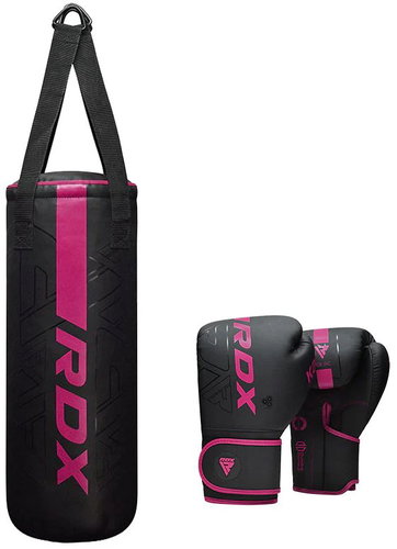 RDX Kids boxing bag and gloves F6 2FT Kara, pink - Boxing Set - Main image