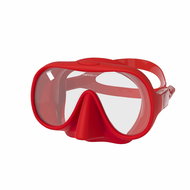 Dive Team Mask FRAMELESS antifog, red - Diving Mask