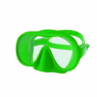 Dive Team Mask FRAMELESS antifog, reflective green - Diving Mask