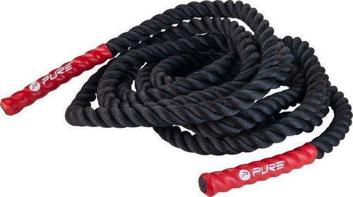 Pure2Improve P2I Battle Rope 1.5 inch × 12 m, black - Fitness Rope - Main image