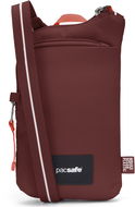 Pacsafe Go Tech Crossbody Pouch garnet red - Taška přes rameno