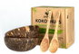 Kit PANDOO Coconut bowl and spoon set, 2 pcs - Sada