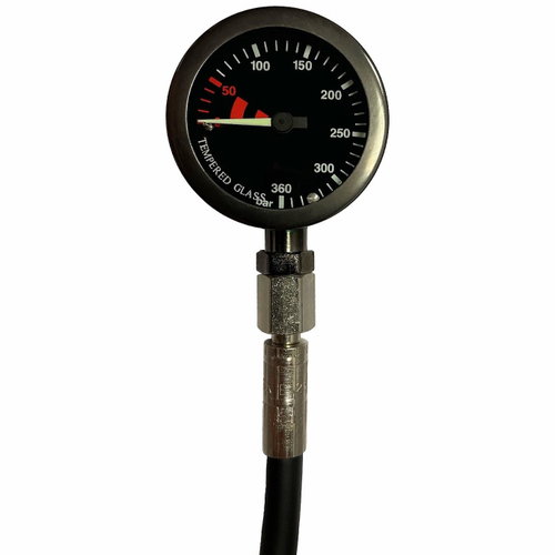 Agama Manometer Tech Black 300 bar, with hose 65 cm - Diving Computer - Main image