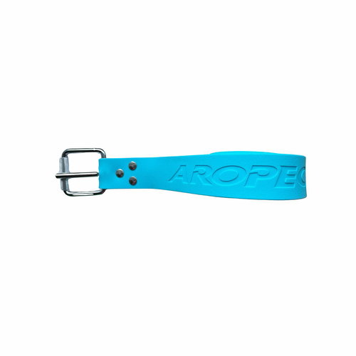 Aropec Premium Freediving rubber belt, turquoise - Weight Belt - Main image