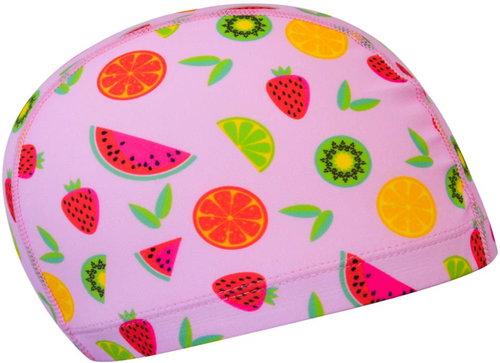 RAS Vzorovaná elastanová čepice junior, růžová - Bathing Cap - Main image