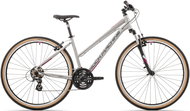 ROCK MACHINE Crossride 100 Lady - 17.0" (M) Gloss Grey/Grey/Crimson - Cross Bike