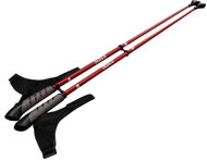 Trekking poles NORDIC WALKING solid one-piece red,105 cm - Nordic Walking Poles