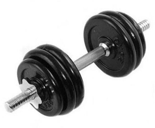 Sedco Nakládací činka 15 kg, černá ocel, chrom tyčka - Dumbell - Main image