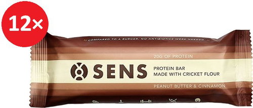SENS Protein Stick with Cloves Flour - Peanut Butter &amp; Cinnamon 12 x 60g - Protein Bar - Main image