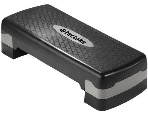 Tectake Aerobic stepmůstek step bedýnka fitness schod, černá - Stepper - Main image