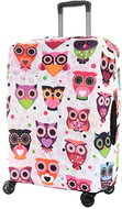 T-class - Owl suitcase cover, L - 60 × 40 × 25 cm - Luggage Cover