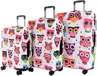 T-class - Set of 3 suitcase covers Owls - Luggage Cover