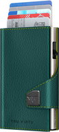 Tru Virtu Click & Slide vegan Bio Wine Green / Silver - Wallet