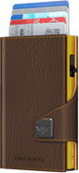 Tru Virtu Click & Slide vegan Bamboo Brown Bark / Gold - Wallet