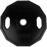 Tunturi Olympic rubberized disc, 25 kg, square - Gym Weight