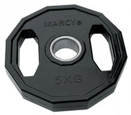 Tunturi Olympic disc, rubberized, 5 kg, square - Gym Weight