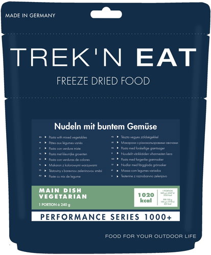 Trek'n eat Pasta with colourful vegetable mix 1000+ kcal - MRE - Main image