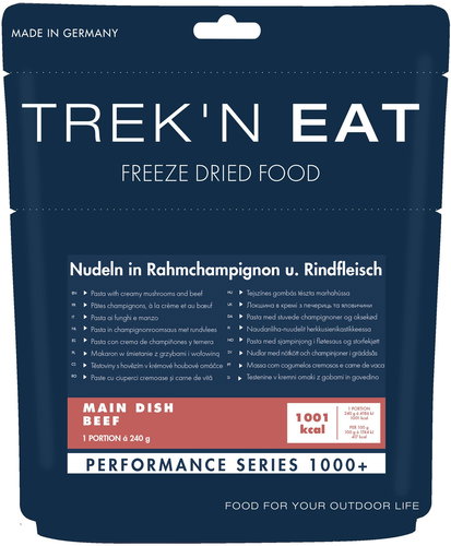 Trek'n eat Pasta with beef in creamy mushroom sauce 1000+ kcal - MRE - Main image
