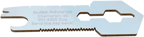 SWISS ADVANCE Mini tool set - key ring 16 functions - Multitool  - Main image