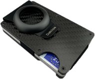 Daklos Karbónová RFID Mini peňaženka pre AirTag Carbon s klipom – čierna - Peňaženka