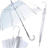 HurtDex Automatický skladací dáždnik, transparentný, 84 cm - Dáždnik