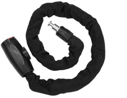 Hurt Safety bike lock with cover 100 cm, black - Bike Lock - Main image