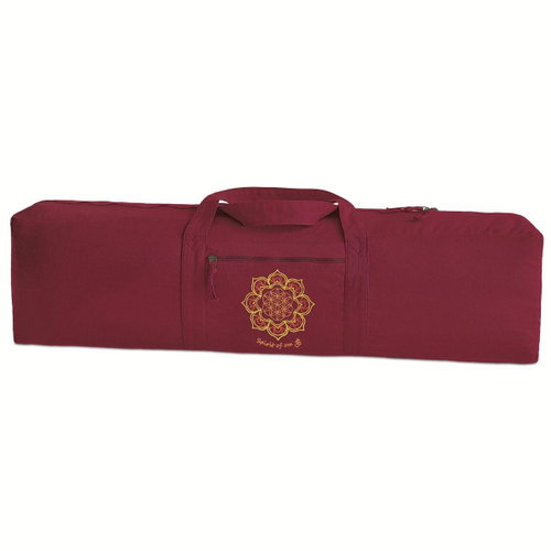 The Spirit of OM Yoga mat bag with mandala embroidery - Sports Bag - Main image