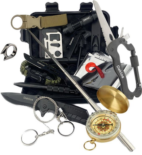 Daklos Tactical SOS box for outdoor survival, set 39 in 1 - Mini Survival Kit - Main image