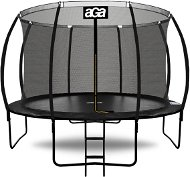 Aga Sport Exclusive Trampolína 366 cm, černá, ochranná síť a žebřík - Trampoline