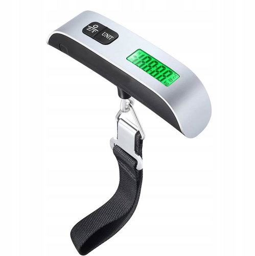 CEN Digital hanging scale with thermometer up to 50 kg, pocket size - Luggage Scale - Main image