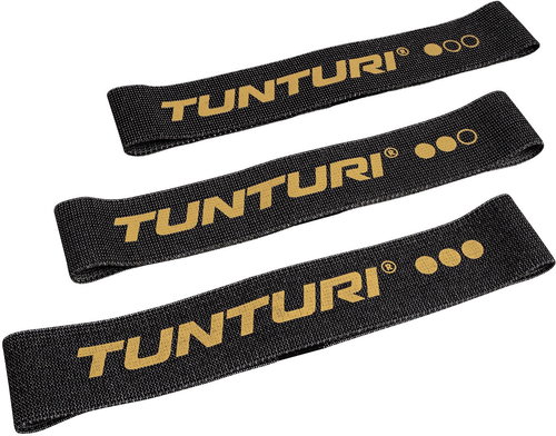 Tunturi Set of Centuri Textile Resistance Rubbers - 3 pieces - Resistance Band Set - Main image