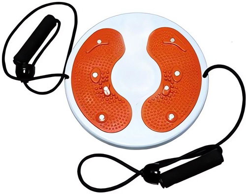 Verk 14177_P Rotating disc Twister + ropes orange - Balance Disc - Main image
