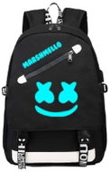 MDS Cestovní batoh SMILE s USB a micro jack výstupem - zářící ve tmě - Batoh