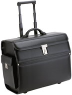 Alassio Mondo pilot suitcase on wheels black - Suitcase