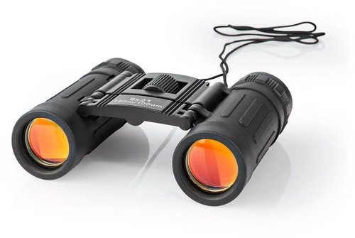 Nedis Binoculars, magnification 8×, lens diameter 21 mm, field of view 128 m, including bag, black - Binoculars - Main image