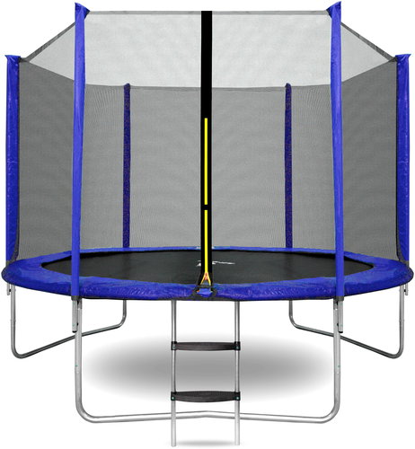 Aga SPORT TOP 250 cm blue + protective net and ladder - Trampoline - Main image