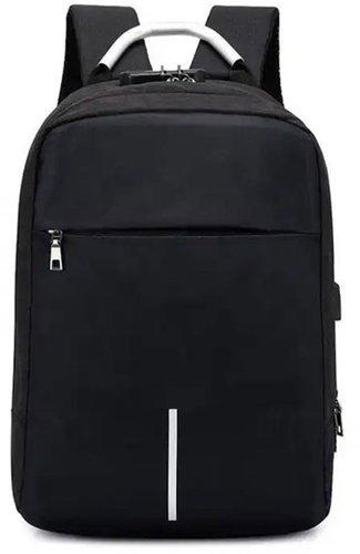 APT BQ57A Unisex Smart Backpack with USB, lock, black - Backpack - Main image