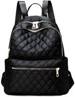 MDS Ladies elegant backpack quilted black - City Backpack