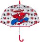 Siva dáždnik Spider Man transparentný - Detský dáždnik